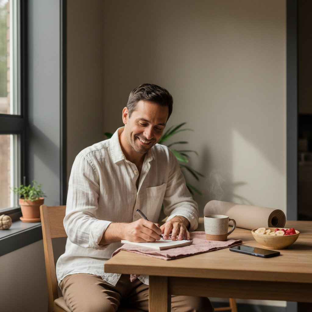 Feeling scattered before the day begins? 🌿
Try this. One glass of water, three slow breaths, and write down your top 3 priorities before checking your phone.
Small rituals can bring a surprising sense of calm. If you want more simple daily wellness practices, follow along and pause with us 💛