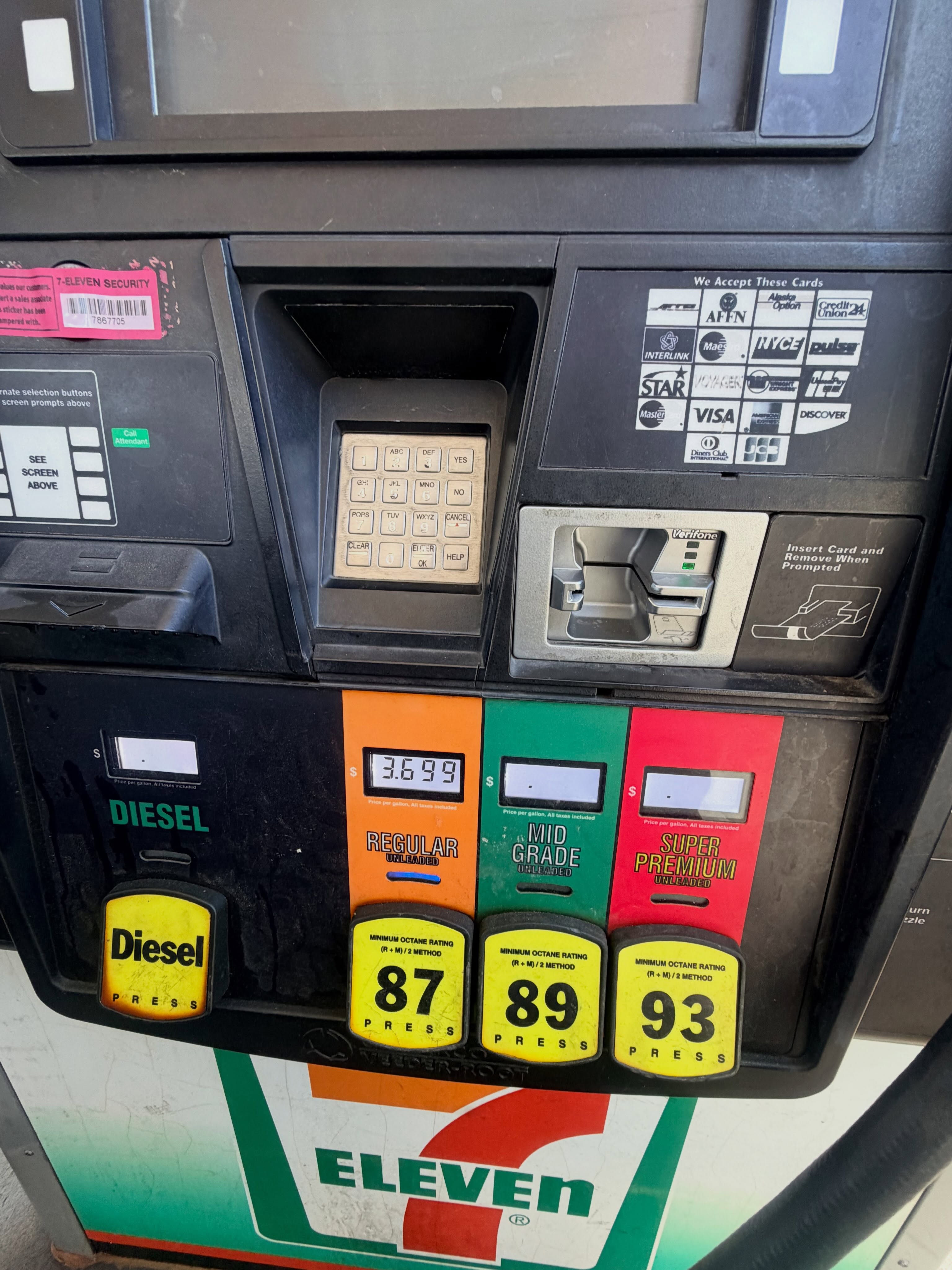 7/11 coming through with the cheap gas prices today in VA! Gotta take advantage of the 7th and 11th extra .50 cent discounts! Fueling my truck, not my bikes!