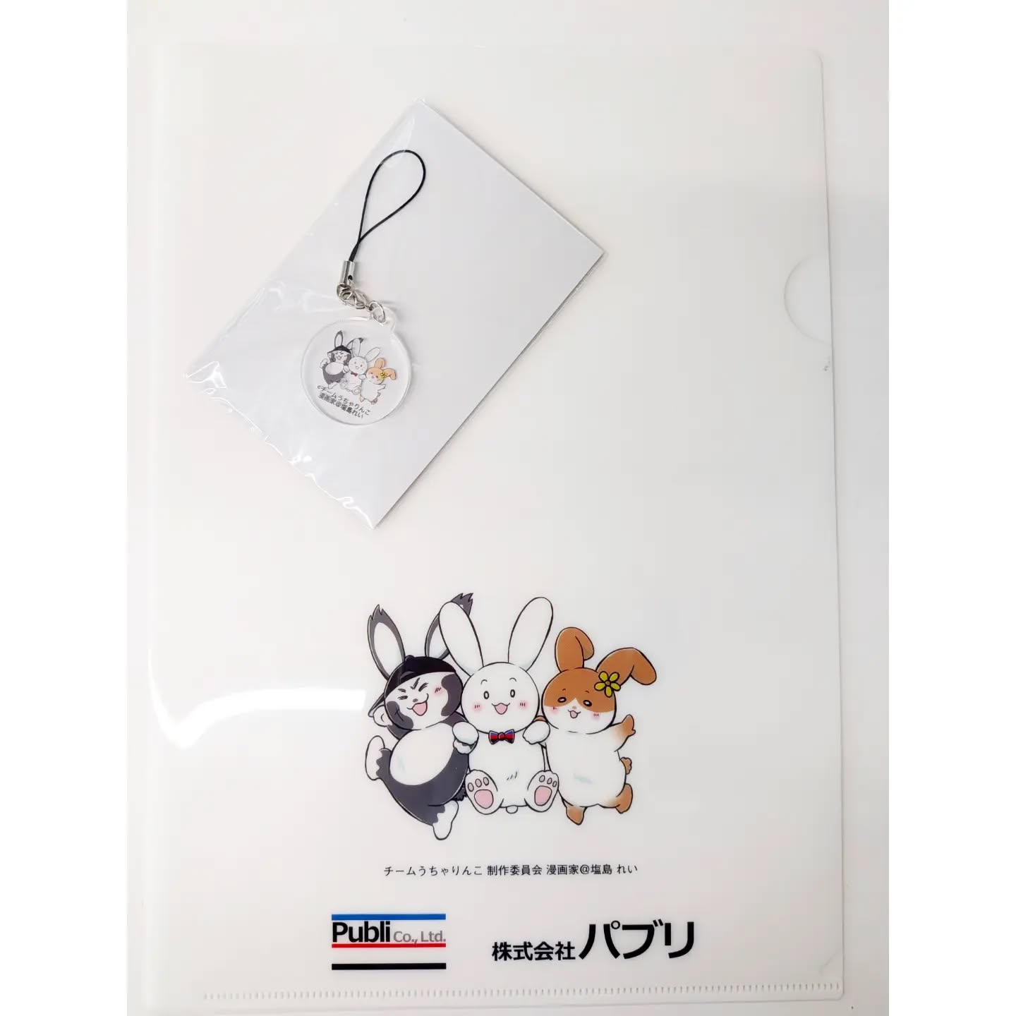 🐰総合展準備🐰
.
ガチャの景品のご紹介が続きます…!
.
その③ チームうちゃりんこ クリアファイル
その④ チームうちゃりんこ キーホルダー
.
.
このキーホルダー、とても可愛いのですが
袋を開けると秘密が…🤦💦
.
.
初のノベルティ作り、
色々失敗重ねながら作成しております🐰
手作りもあり御愛嬌ということで、
温かい目で見て頂けると幸いです🤲🍀
.
.
キーホルダー、どんな失敗?!か
パブリブースへお越し頂きご確認ください🥹💦
.
.
.
#図書館総合展2026
#本好きな人と繋がりたい #司書さんと繋がりたい
#株式会社パブリ #チームうちゃりんこ