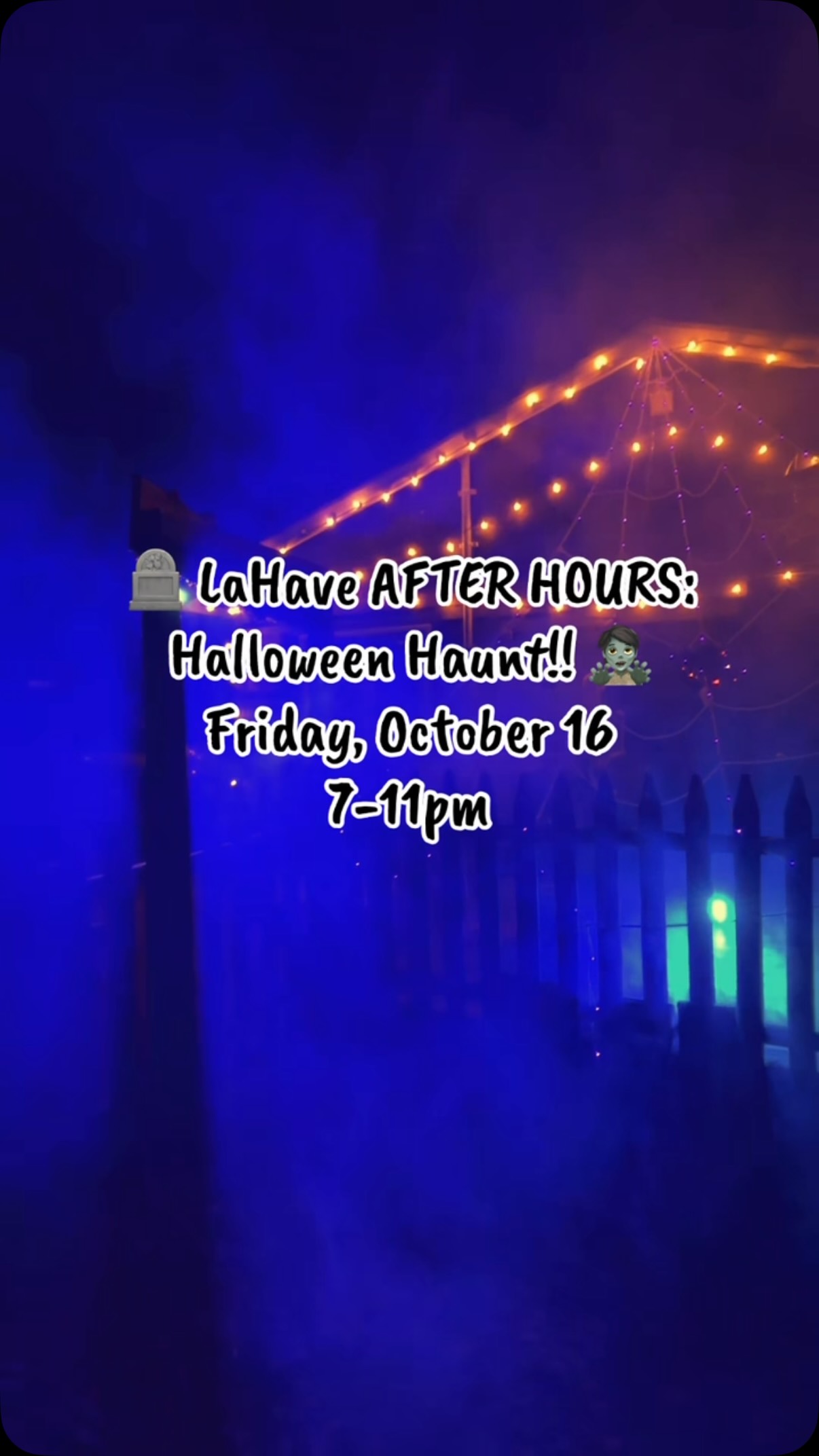 🪦 LaHave AFTER HOURS: Halloween Haunt!! 🧟
Our Halloween Haunt last year was a huge success, and this year we’re bringing it back - bigger, better, and AFTER HOURS!! 🌙🦇🕯️
Our closing weekend at the campground – October 9th and 10th - will be Halloween, but it will be exclusive to people camping with us. We will then reopen our haunted doors for the community to come in for a fright-filled evening on Friday, October 16th from 7-11pm!! 🚪🕸️🕷️
What can you expect? 👀
☠️ Bigger haunted walk-through of The Shelter
🌙 DJ spinning tunes under the stars
🔥 Charred Smoke ‘N Spice Food Truck on site serving
🍬 Store open for sweet treats and LaHave merch
🧙♀️ Costumes encouraged for full Halloween vibes!
All ages are welcome to come out for this frightful community event! Admission is just $5 cash per car, with additional donations gratefully welcomed to help us to grow our haunt for future years. 🚗🩸✨
More details to come — but consider this your warning! 💀 #halloween #hauntedhouse #lahave #novascotia