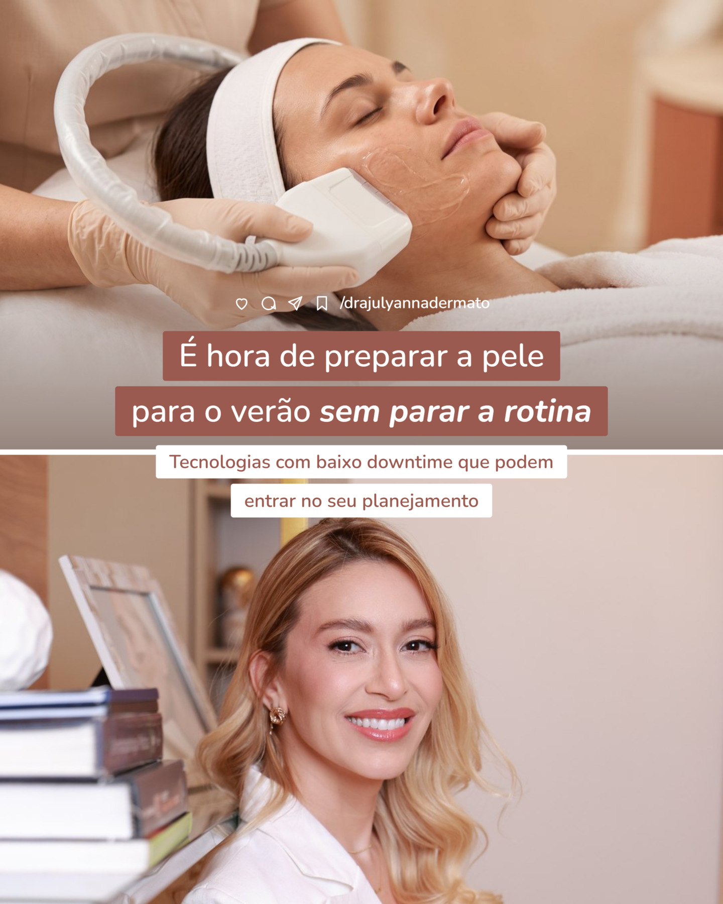 Existem tecnologias que permitem cuidar de firmeza, textura, manchas e qualidade da pele com menor tempo de recuperação.
O segredo é escolher o que faz sentido para a sua pele, no momento certo.
➖
Dra. Julyanna do Valle
Médica Dermatologista
CRM GO 16116 | RQE 10437
📱 (62) 99233-5473
📍 Órion Complex, sala C3407