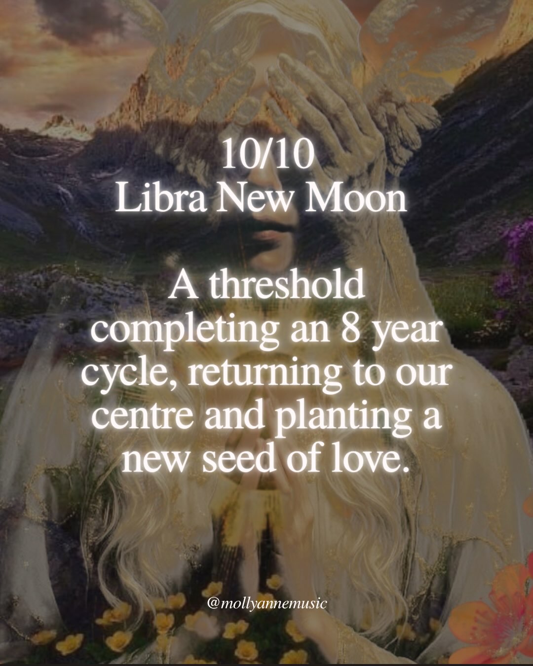 Beneath this Libra New Moon and the 10/10 threshold, we gather the threads of these past eight years, remembering who we were when Venus last travelled this passage back in 2018 and holding those earlier versions of self a little more tenderly.
As Venus the celestial Rose descends through Scorpio, we sit with the places within us that ache to be loved, allowing them to receive the compassion we have so often poured into others. There is something deeply sacred in this inner reconciliation, in feeling an old story loosen its hold as we begin to understand what we were reaching for all along. The mysteries of sacred union.
The Rose folds inward around her golden centre, and we fold with her, giving this completion time to settle into our bodies, making room for the love that is quietly taking root. 🌹
#1010 #newmoon