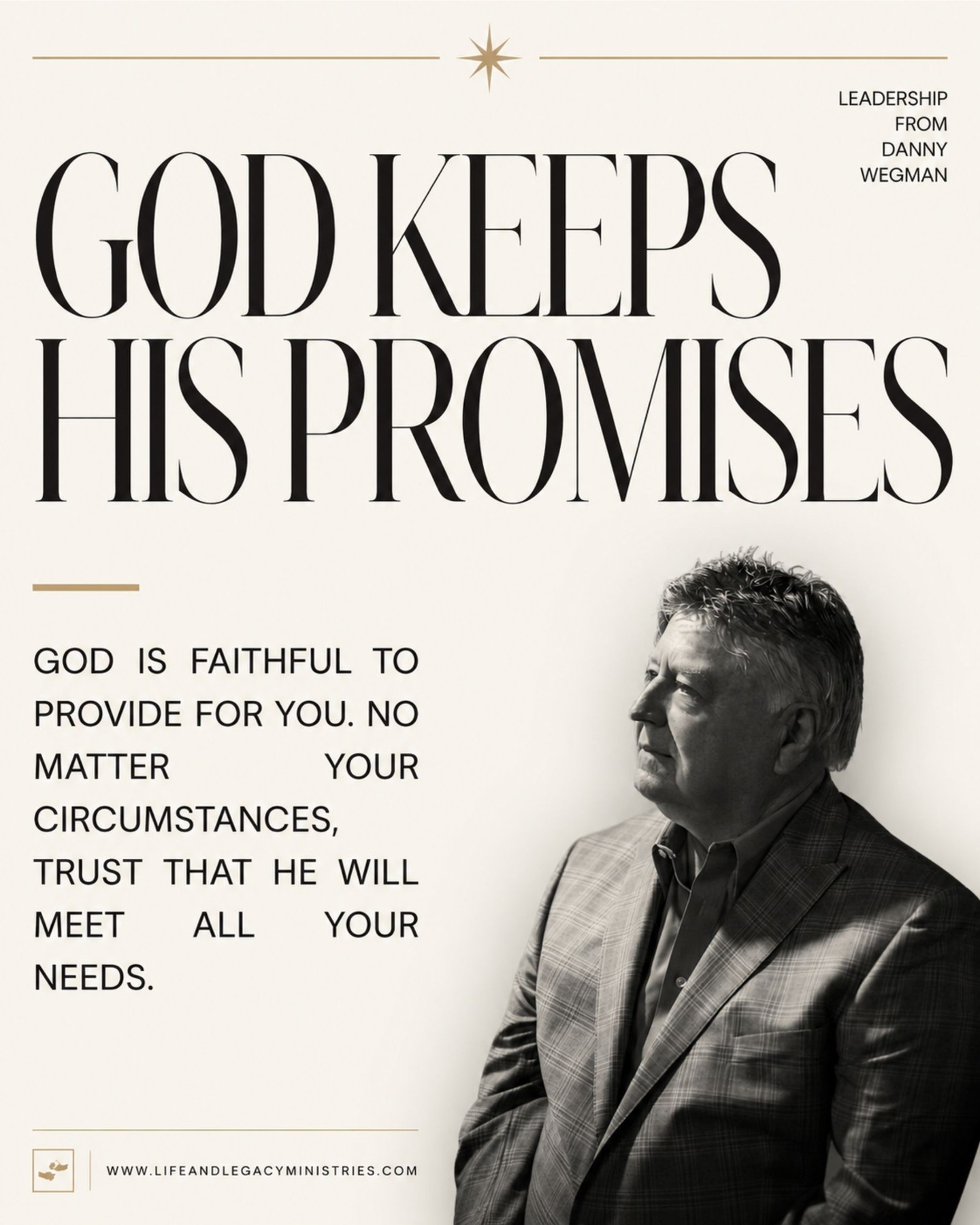 No matter your circumstances, God is faithful to provide for you. βοΈ
He has never broken a promise, and He's not about to start with you.
Trust Him to meet every need, right on time.
"God is not man, that he should lie, or a son of man, that he should change his mind.
Has he said, and will he not do it? Or has he spoken, and will he not fulfill it?" β Numbers 23:19
Whatever you're waiting on today, hold onto this: God keeps His promises.
π Be encouraged daily, visit www.lifeandlegacyministries.com
#GodKeepsHisPromises #FaithfulGod #LifeAndLegacyMinistries #Numbers23 #TrustHisTiming