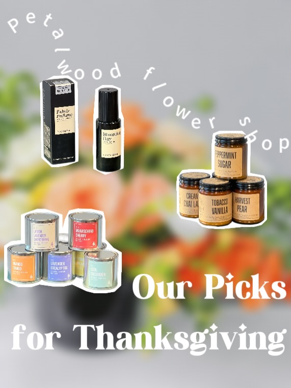A Little Thanksgiving Gift Guide 🫶🏻
Flowers are always a good idea for Thanksgiving! Fall is here, and our shop is full of beautiful seasonal blooms in warm autumn colours. Order ahead and bring a little fall to your Thanksgiving table.
COCODOR’s Blooming Day fabric perfume blends damask rose and peony for a fresh, floral scent. A lovely little gift to freshen up fabrics and make a home feel extra welcoming.
Hand-poured in Nova Scotia, these soy candles come in cozy seasonal scents like Creamy Chai Latte, Harvest Pear, and Tobacco Vanilla. A thoughtful way to support local and bring a little autumn warmth into someone’s home.
Made in New Brunswick, The Company Flare’s soy candles come in playful paint-can packaging, with scents from Lemon Lavender Shortbread to Maraschino Cherry. A fun gift for someone who loves trying new fragrances!
COCODOR reed diffusers gently fragrance your space without a flame or electricity. We have four scents in store: Garden Lavender, Black Cherry, White Jasmine, and Lemon Eucalyptus. An easy gift for anyone who loves a lovely-smelling home.
Made in Canada from marine phytoplankton, MARPHYL’s organic plant food helps support healthy roots and stronger growth. A practical little Thanksgiving gift for someone who already has a house full of plants!