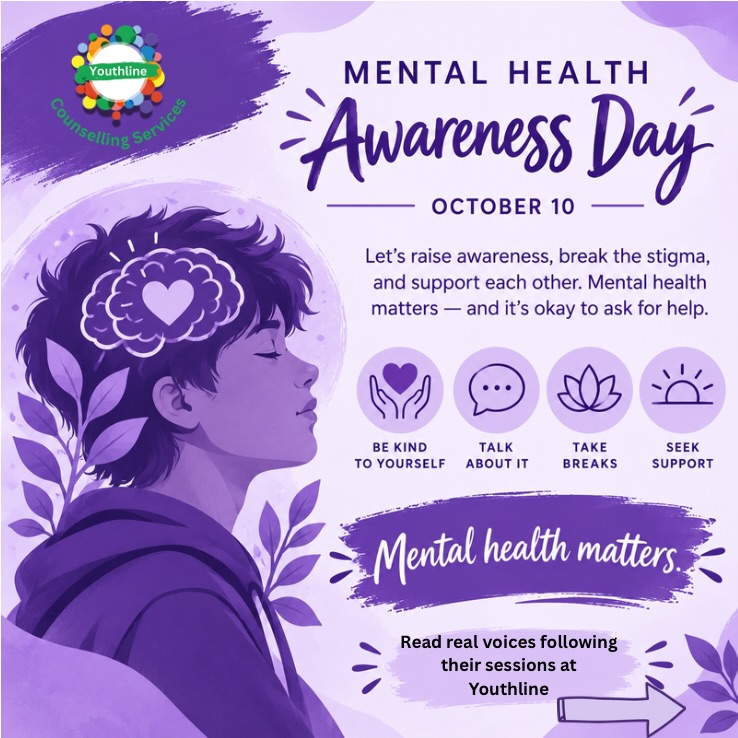💚 Real voices. Real experiences. Real impact.
This World Mental Health Day, we’re sharing some of the lovely feedback we’ve received from young people who have accessed counselling at Youthline.
Every young person deserves to feel heard, understood and supported. Sometimes, having someone to talk to can make all the difference.
We are grateful to those who have shared their experiences with us. 💚
👉 Swipe to hear what our young people have to say.
#WorldMentalHealthDay #Youthline #MentalHealthMatters #YoungPeopleMatter #YouAreNotAlone BracknellForest