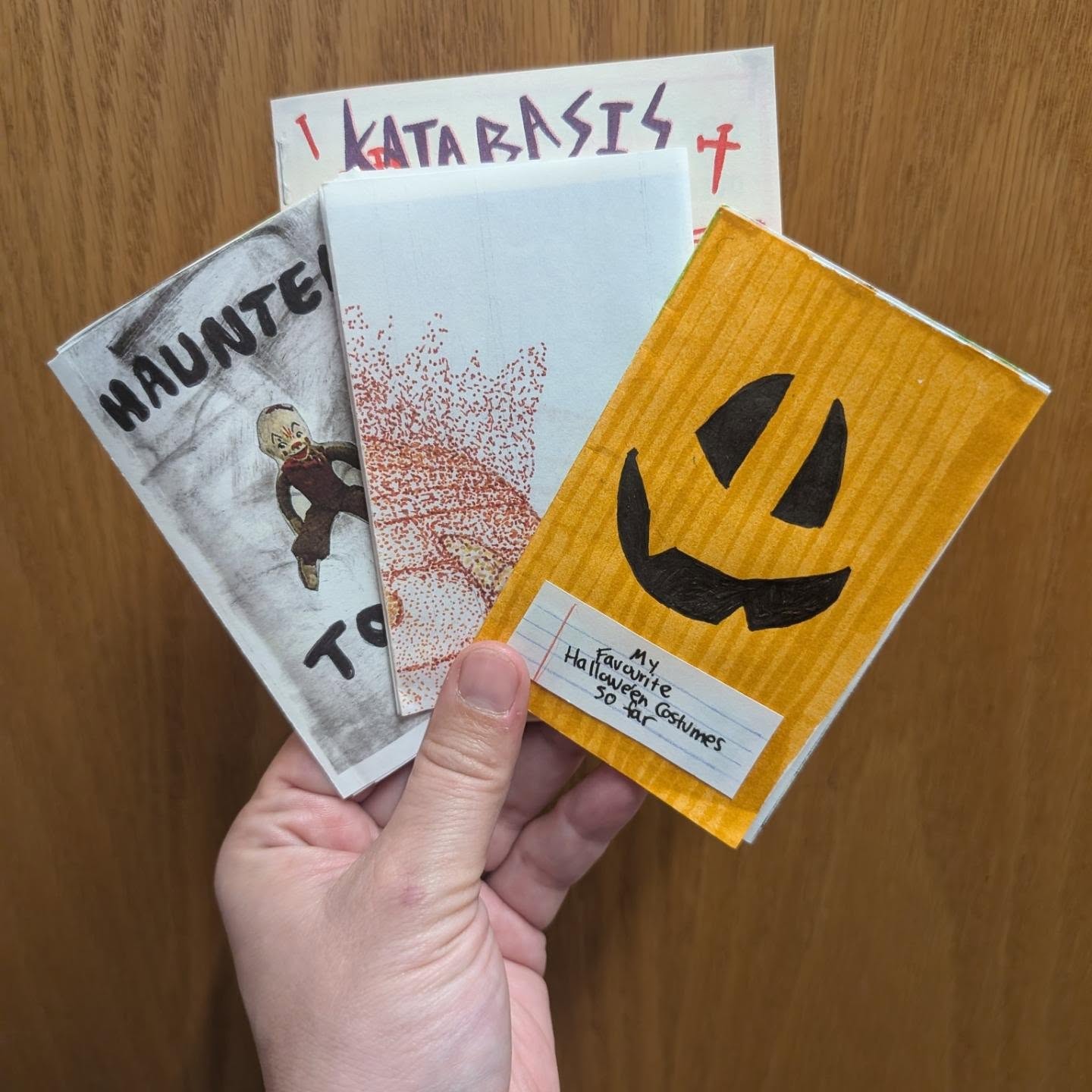 It's the final stretch before spookified zines are DUE!
Submissions for our Hallowe'en Zine Exchange are due in *just* over a week! That's still PLENTY of time to register and make us a zine!
The Hallowe'en Horrors Zine Exchange is a FUNdraiser (😜) for the inPrint Collective. Cost to submit is a non-refundable $15. Submit ten zines and get nine back! The tenth will join our archive and be exhibited in our studio, so participants also get an exhibit credit!
Keep it spooky but PG-13 please! Zines are due Oct 17, and you can register at the link in bio or at www.inprintcollective.com.
We can't wait to read your zines!
ID: two images in the carousel. First image shows a hand holding four Hallowe'en inspired zines, against a wooden background. The second image is a poster advertising the exchange. It has a blue background with shadowy figures surrounding an open zine.