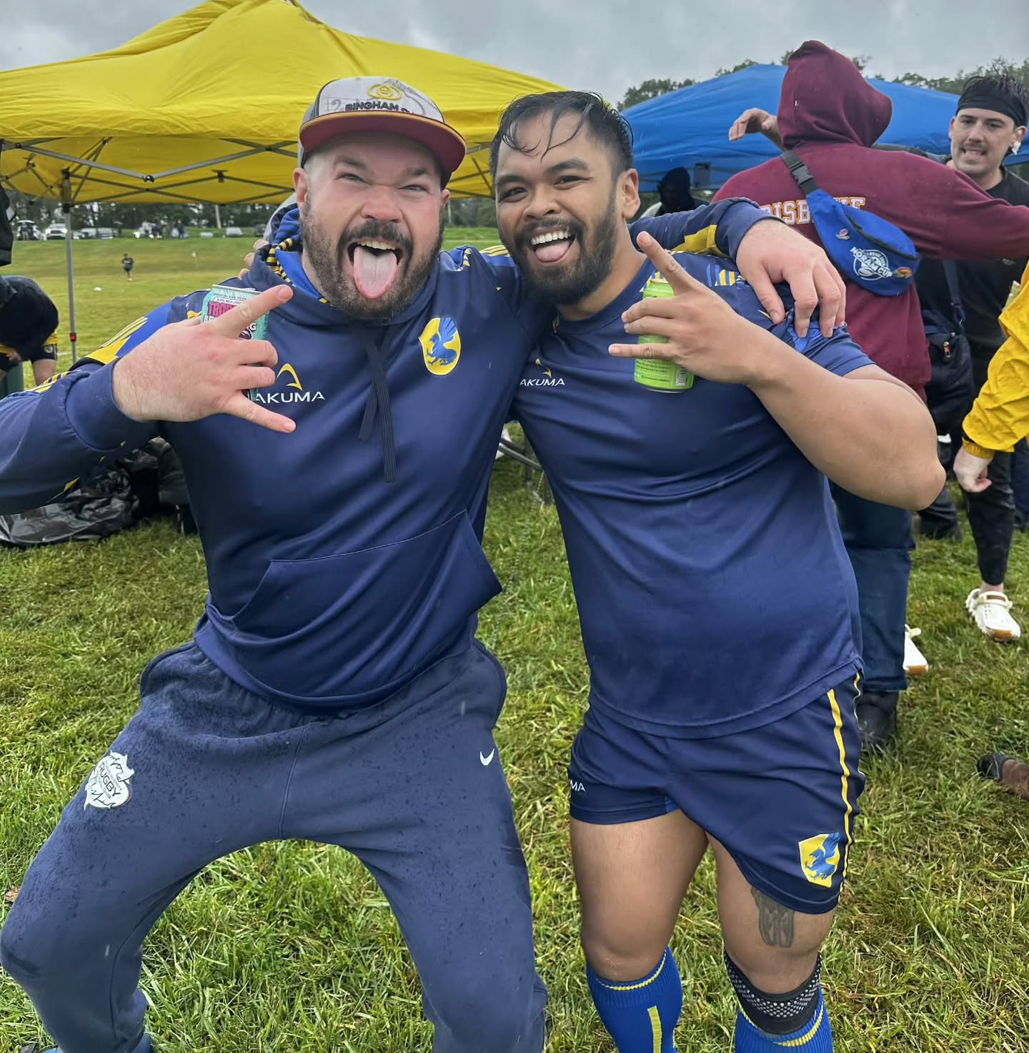 Is it a good sign that Eddie got yellow carded in his first match as a player-coach? Is it a good sign that Jamil also got yellow carded and the two of them seem a bit too excited? Probably not!
Usually when we post the point scorers, top performers, or Gryphlets we say something about looking forward to seeing more next time. Let's hope that's not the case here!
Good luck tomorrow Gryphons, stay out of the Bin! #Rugby #Pride #GrowTheGame