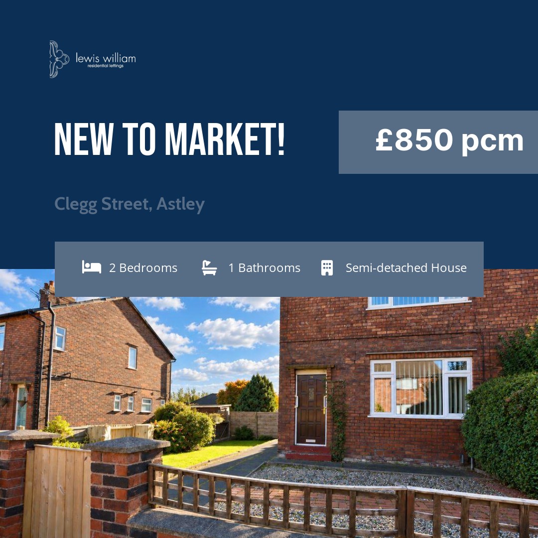 ✨This lovely home in Clegg Street, Astley is new to the market and ready for its next tenants
Featuring:
• Semi - detached property
• Two bedrooms
• WC
• Gardens to front, side and back
• Road side parking
• Pantry
You know what to do 👇
📞 | 01942 887761
📩 | tyldesley@lewiswilliam.co.uk
#LewisWilliamResidentialLettings #To Let #RentalProperty #Lettings #Properties #HomeToRent #Rent #Tenant #M29