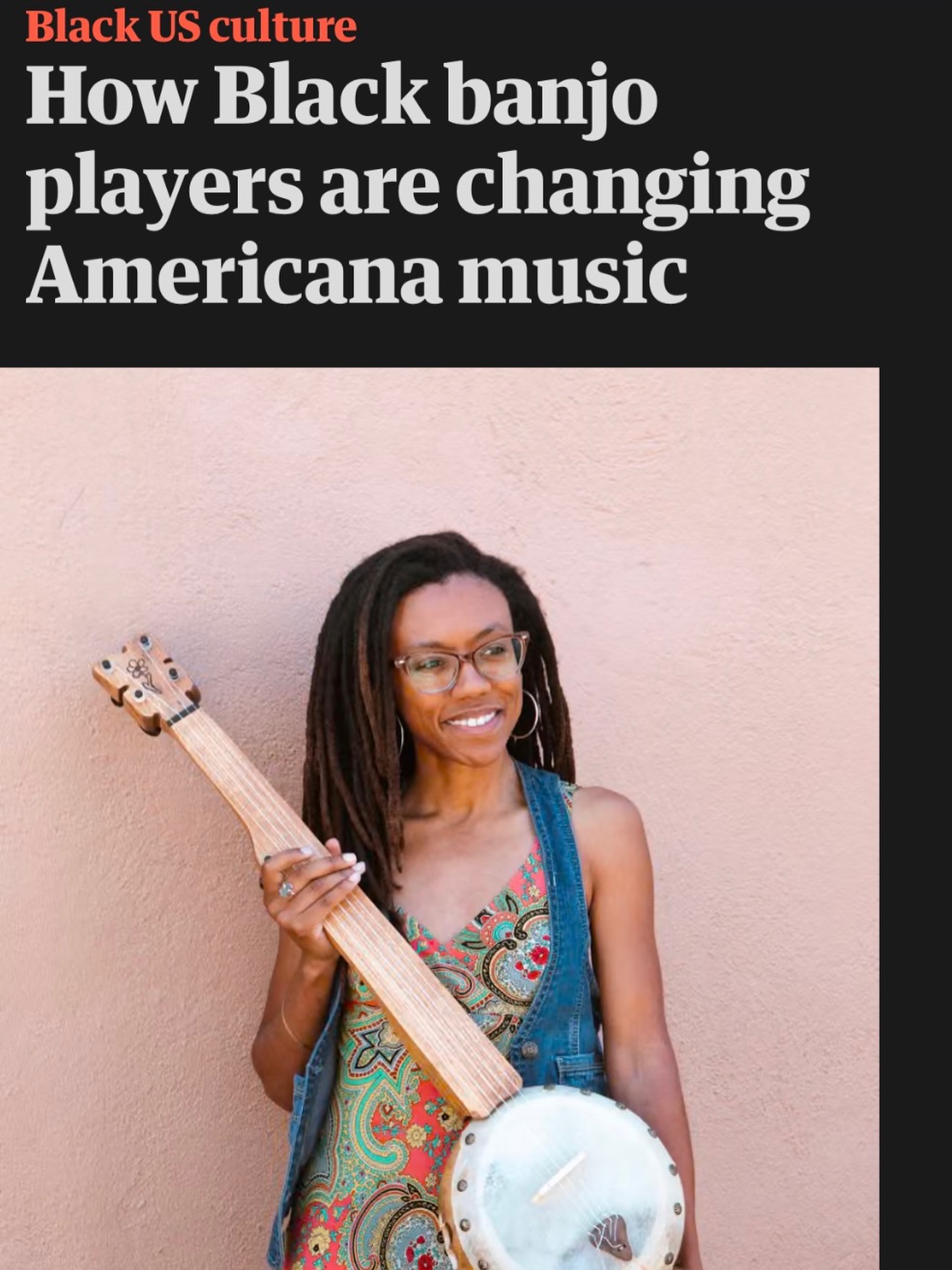 @guardian published an article today that attributes some of the beautiful and innovative changes in Americana music to Black banjo players. Cited in the article were @black.banjo.reclamation collaborators and long-time co-creators
@deidrahallmusic
@kebede_michael
@domflemons
@sulegreg
And BBRP’s founder @hannah_mayree
Thank you so much to Melissa Hellman for writing this article and reporting on some of the happenings in our community and how it touches to world.
🙏🏽🪕✨🎻🎶🫶🏾🎉