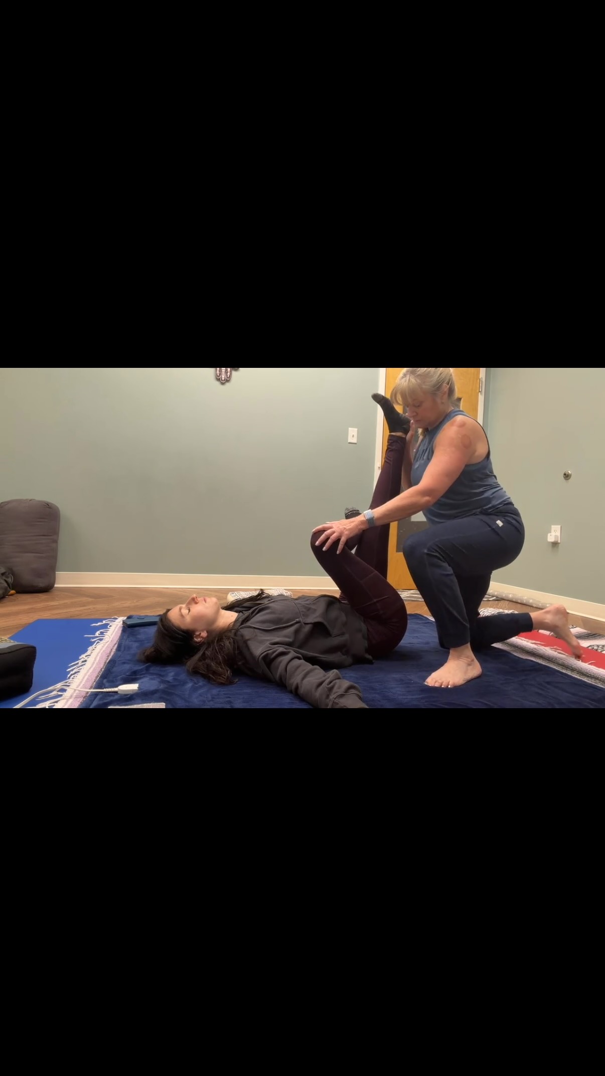 Figure 4 and plough pose with some assistance. These are wonderful hip and low back openers to help counteract all of that sitting or standing we do all day long. Book a Thai Bodywork session with me today and let me work some magic.#lifeisgoodyoga #thaibodywork #assistedstretching #thaiyoga #thaimassage
