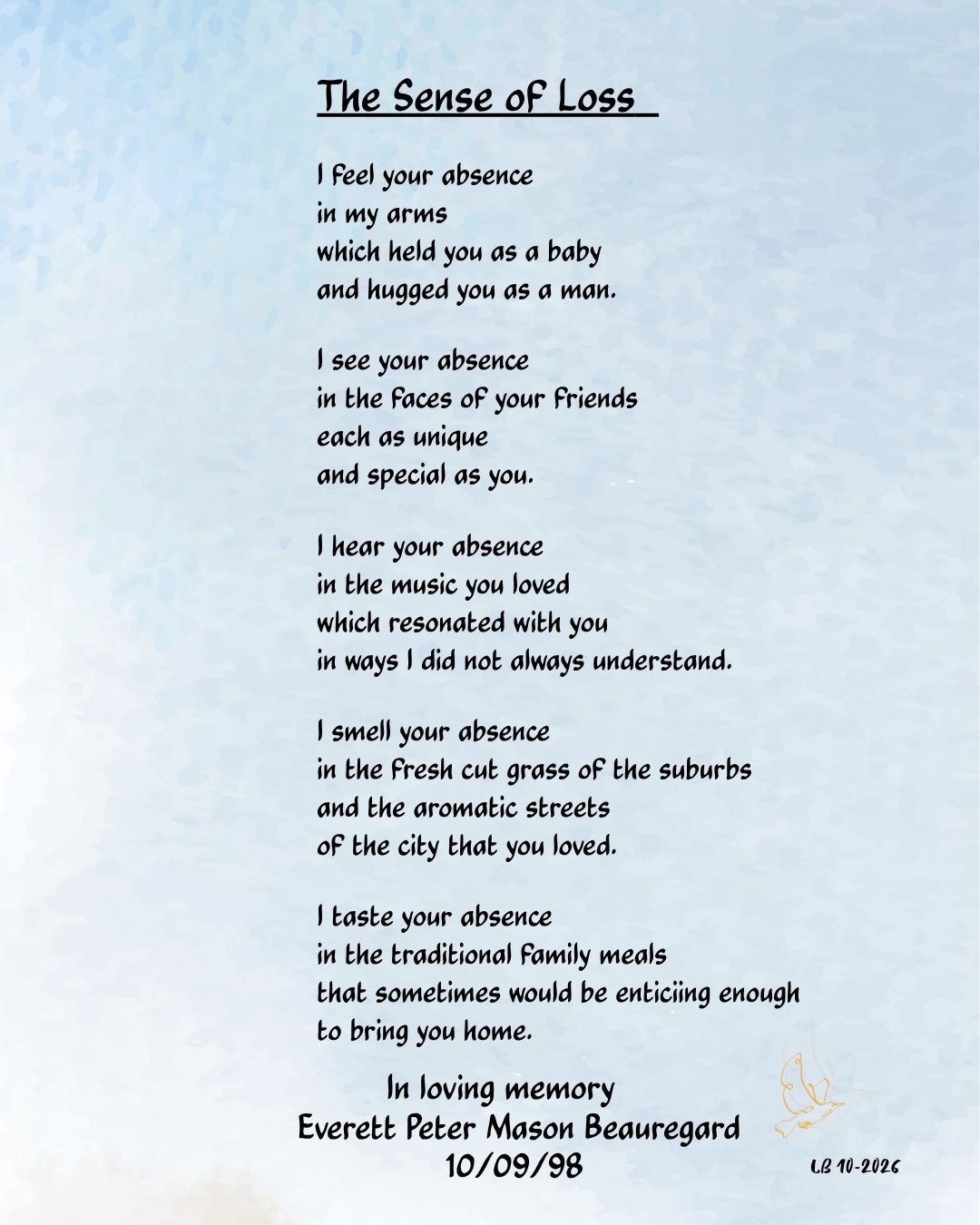 Everett was born at 6:01 a.m. on October 9, which is why this post is appearing as the sun rises. Maybe you'll see it now, or maybe later in the day. Either way, I am grateful you are here.
Everett would have loved being 28. We wish we could know the person he would have become, and we miss him more than ever.