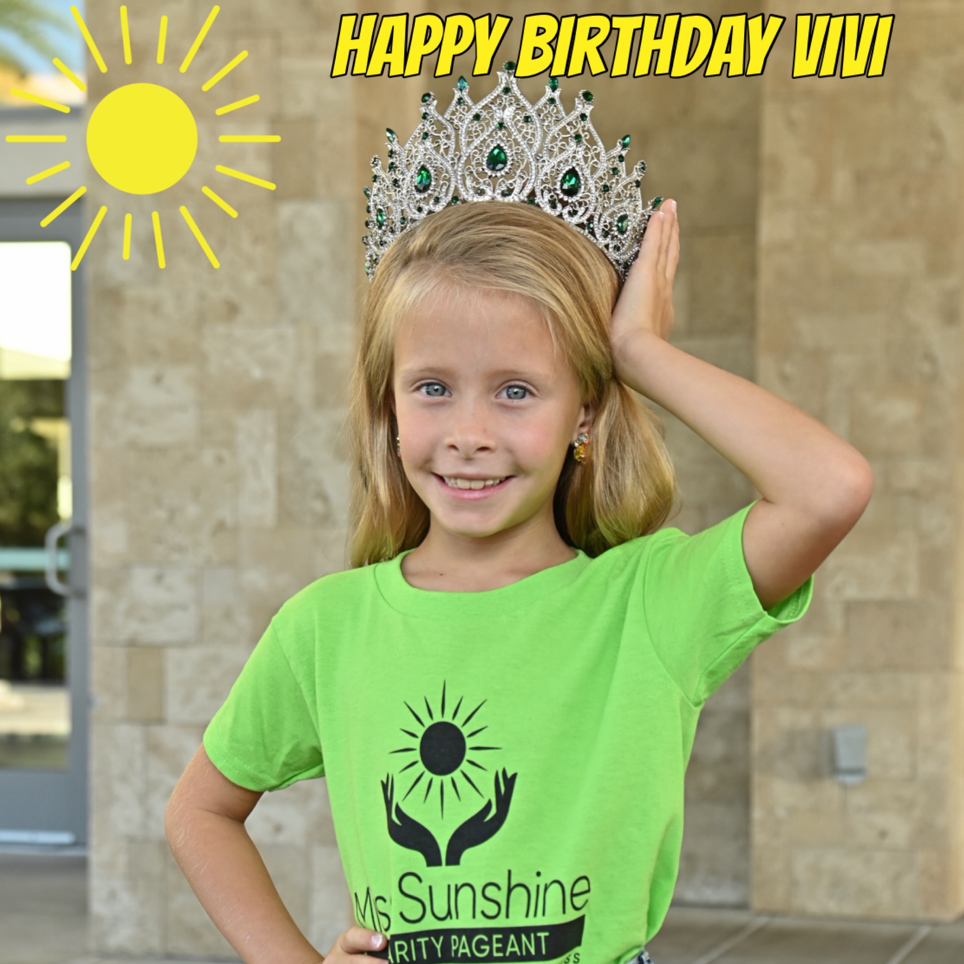Happy Belated Birthday (yesterday) to our Miss Sunshine Charity Pageant Sweetheart Vivi! We hope you had and AMAZING day!