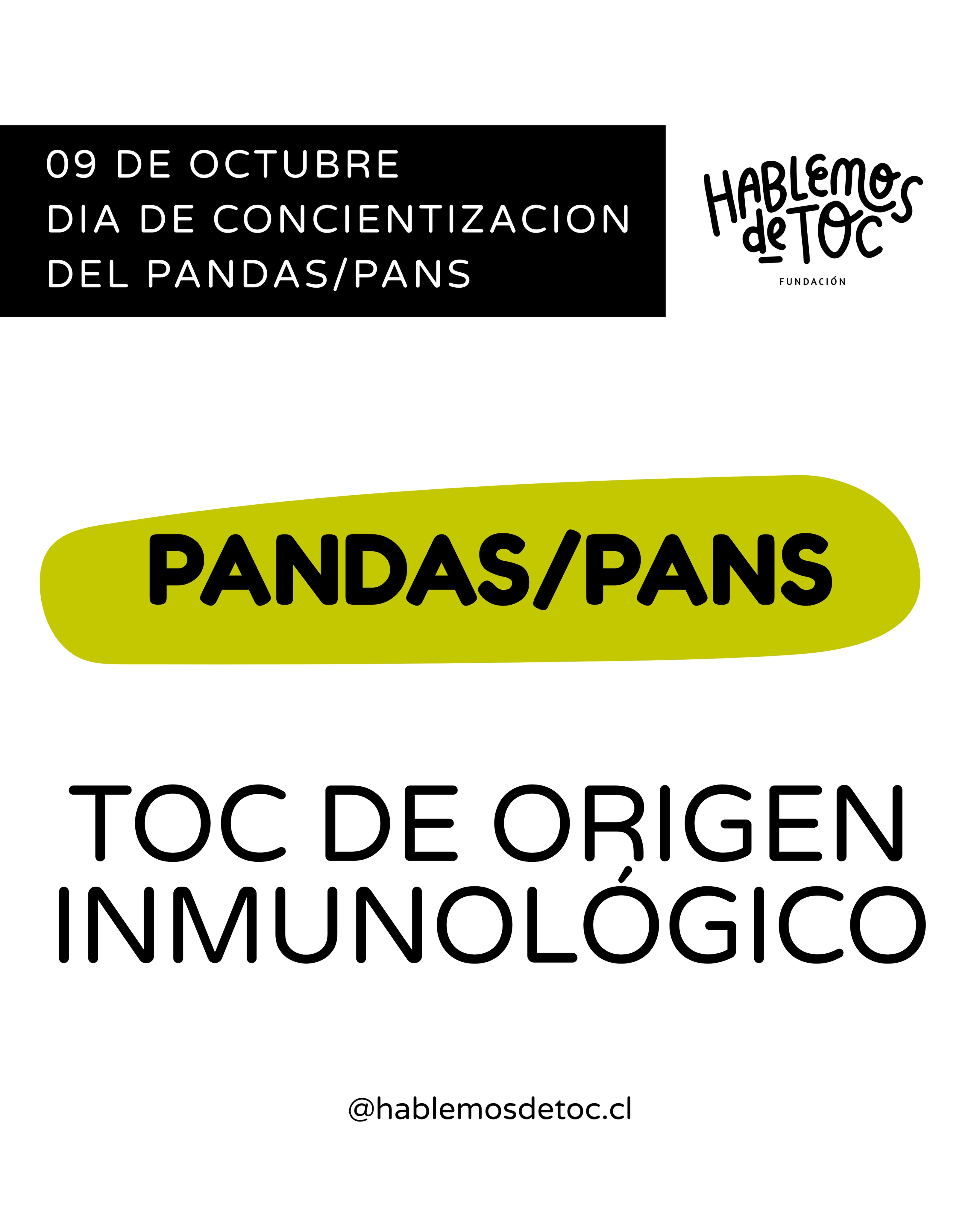 Fundación @hablemosdetoc.cl se une al Día Internacional de Concientización del PANDAS/PANS, ya que es clave conocer de qué se trata para hacer diagnósticos mas tempranos y tratamientos más eficaces:
PANS significa síndrome neuropsiquiátrico de inicio agudo pediátrico e incluye todos los casos de TOC de comienzo súbito o trastorno por restricción de la ingesta de alimentos, acompañado de al menos 2 síntomas concomitantes señalados a continuación. A diferencia del PANDAS, el PANS no requiere de una infección estreptocócica. Si bien el PANS se diagnostica clínicamente, se cree que el síndrome es el resultado de una respuesta inmunitaria a una de varias infecciones bacterianas o virales que crean anticuerpos autoinmunes que afectan al cerebro. Entre otras infecciones bacterianas o virales tenemos estreptococos, neumonía por micoplasma, influenza, infecciones del aparato respiratorio superior y sinusitis. Las formas de estrés psicosociales también pueden exacerbar los síntomas.
PANDAS es la abreviatura de trastornos neuropsiquiátricos autoinmunes pediátricos asociados con infecciones estreptocócicas. El término se utiliza para describir a un subconjunto de niños y adolescentes que desarrollan súbitamente un trastorno obsesivo compulsivo (TOC) o trastornos de tics de inicio agudo, después de una infección de estreptococo del grupo A, como la “faringitis estreptocócica”. Normalmente está acompañado de síntomas adicionales que también se encuentran en el PANS.
Conoce más en: @pandasppn
#toc #ocd #hablemosdetoc #trastornoobsesivocompulsivo #fundaciónhablemosdetoc