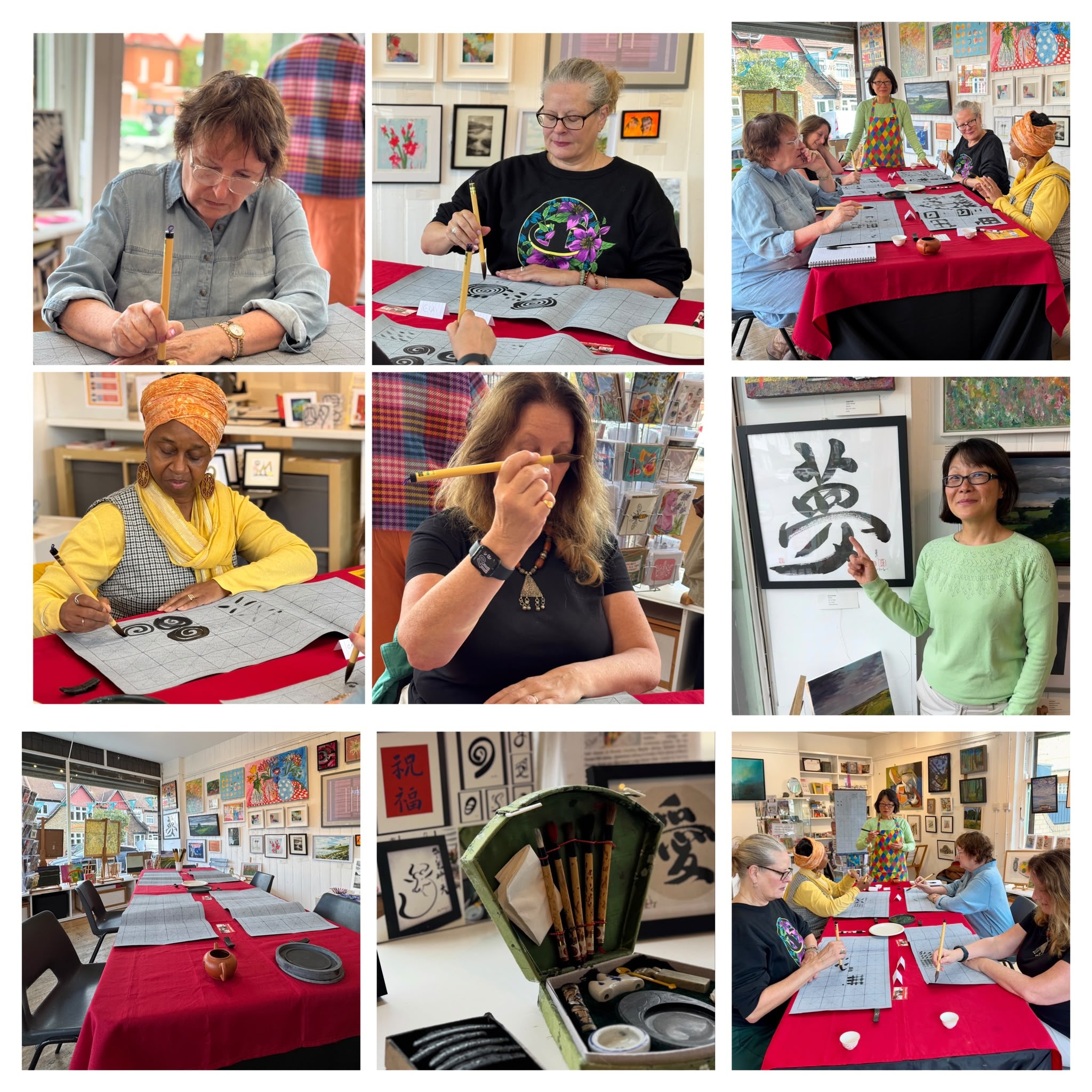 Some great shots from yesterday’s Mindful Calligraphy Water Art by the fabulous @mscarrycalligraphyartschool - follow her instagram for upcoming events.