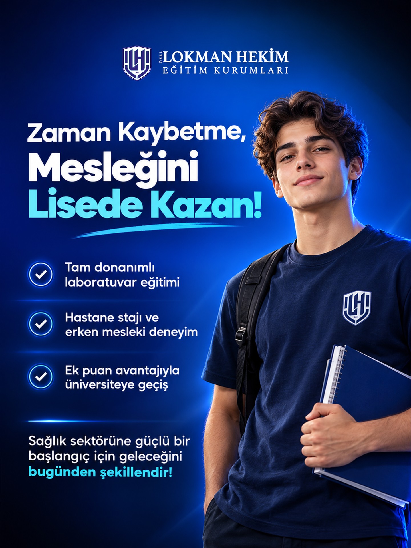 "Zaman Kaybetme, Mesleğini Lisede Kazan!" diyoruz.
Tam donanımlı laboratuvar eğitimi, hastane stajı ile erken mesleki deneyim fırsatları ve üniversiteye geçişte ek puan avantajı seni bekliyor. Sağlık sektörüne güçlü bir başlangıç yapmak için hemen yerini al! 🏥
#stajimkanı #sağlıkçalışanı #mesleköğren #kariyerplanlama