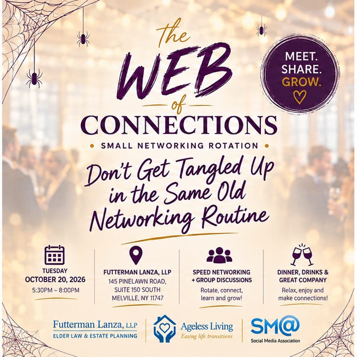 ๐ธ๏ธ Don't get tangled up in the same old networking routine!
It's time to branch out. ๐ฟ Meet new people, exchange ideas and make connections at The Web of Connections.
๐ก AI and business discussions
๐ค Speed networking
๐ฑ Fresh perspectives
๐ฝ๏ธ Dinner and drinks
๐
Oct. 20 | 5:30โ8 PM
๐ Melville, NY
๐๏ธ FREE!
RSVP: somara@trustedattorneys.com or https://bit.ly/4hsjifs.
#TheWebOfConnections #Networking #BusinessGrowth #SMA