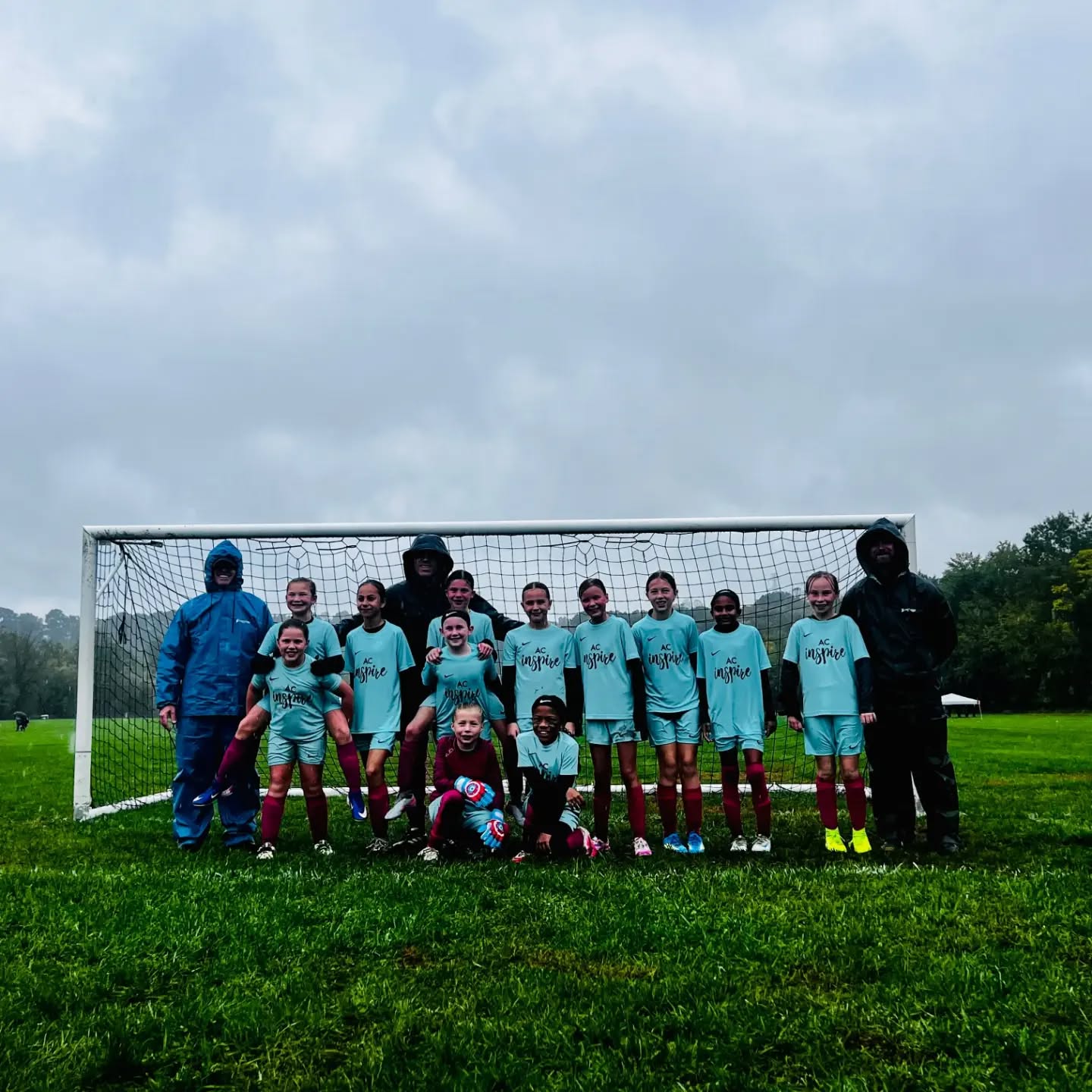 Last game was a win for the U10 Premier Black team in the pouring rain at Coppa Classico!