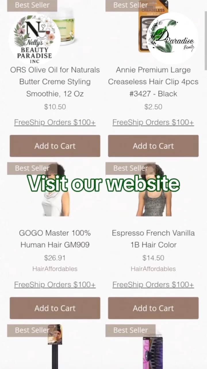 Shop with D’Paradise Beauty Supply online and get all your must-have beauty essentials delivered right to your door. From hair care and wigs to skincare, cosmetics, and accessories, we've got everything you need to look and feel your best!
💻 Shop anytime, anywhere
📦 Fast shipping available
💕 Support a small business
#DParadiseBeautySupply #ShopOnline #BeautyEssentials #HairCare #Skincare #BeautyStore #SupportSmallBusiness #BeautyShopping #TreatYourself
