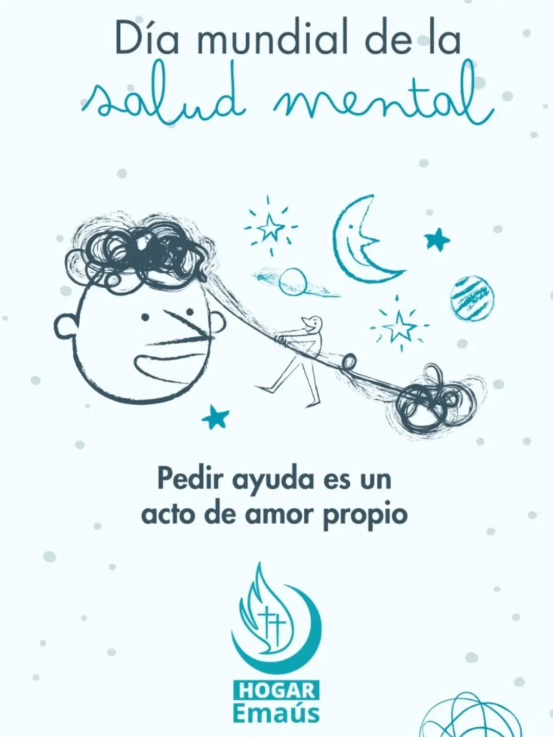 Día Mundial de la Salud Mental 💙🧠
En #HogarEmaús sabemos que los procesos de enfermedad no solo implican retos físicos, sino también emocionales. Por ello, reconocemos la importancia de generar espacios de escucha, acompañamiento y comprensión para nuestros huéspedes y sus familias.
En este 10 de octubre reafirmamos que el bienestar integral comienza también con el cuidado de nuestras emociones y con la certeza de saber que no estamos solos. 🤍
Sigamos construyendo una comunidad donde la empatía, la dignidad y la esperanza siempre tengan un lugar. 🤲🏻
#HogarEmaús #escuestióndehumanidad #morelia #díamundialdelasaludmental