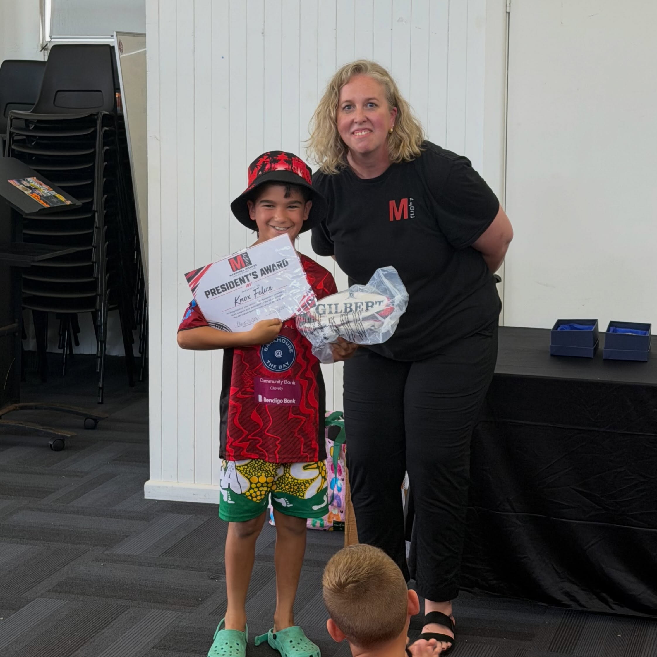 Knox winner of the Presidents award for 2026 ❤️🖤🏆