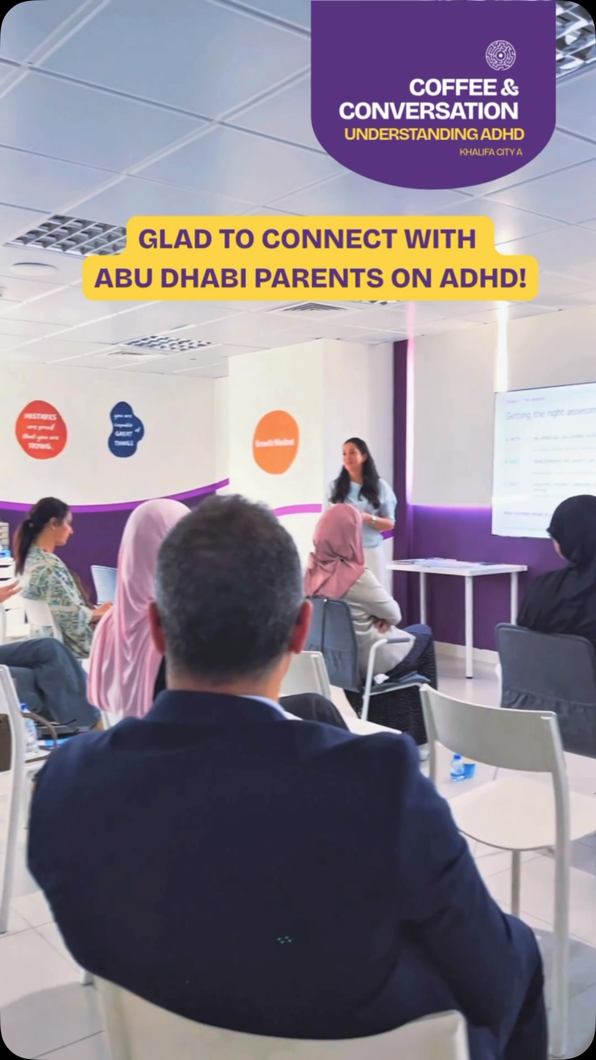 Highlights from our Coffee & Conversation session! ☕️🧠
We loved connecting with Abu Dhabi parents for a warm, supportive morning discussing ADHD, share-worthy strategies for home and school, and answering all your key questions.
Thank you to everyone who joined us at our Khalifa City branch!
Stay tuned for our upcoming community sessions. 💙
👇 Did you miss this session? Drop your questions below or send us a DM!
📍 Centers: Khalifa City | Al Nahyan
📞 Call: 026660948
📲 WhatsApp: 0502021679
لقطات من جلسة قهوة وحوار! ☕️
سعدنا جداً باللقاء والتواصل مع أولياء الأمور في أبوظبي في صبيحة مليئة بالدعم والنقاشات المثرية حول اضطراب فرط الحركة وتشتت الانتباه (ADHD)، وتبادل الاستراتيجيات العملية للبيت والمدرسة.
شكراً لكل من شاركنا وحضر في فرعنا بمدينة خليفة! انتظرونا في الجلسات المجتمعية القادمة. 💙
👇 هل فاتك الحضور؟ شاركنا استفساراتك في التعليقات أو عبر الرسائل الخاصة!
📍 مراكزنا: مدينة خليفة | آل نهيان
📞 للتواصل: 026660948 |
📲 واتساب: 0502021679