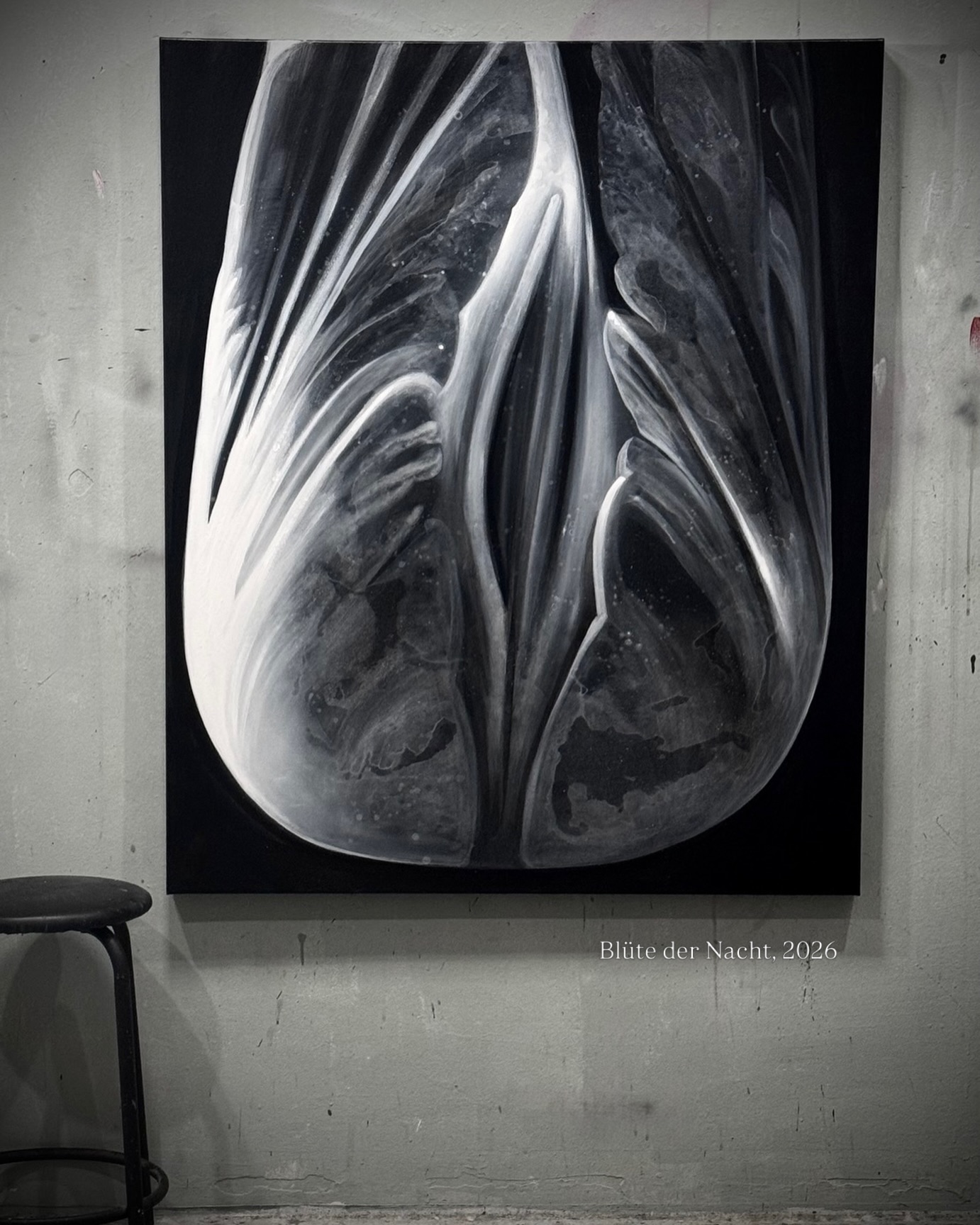 •
BLÜTE DER NACHT, 2026
#art #kunst #painting #flowers #blackandwhite