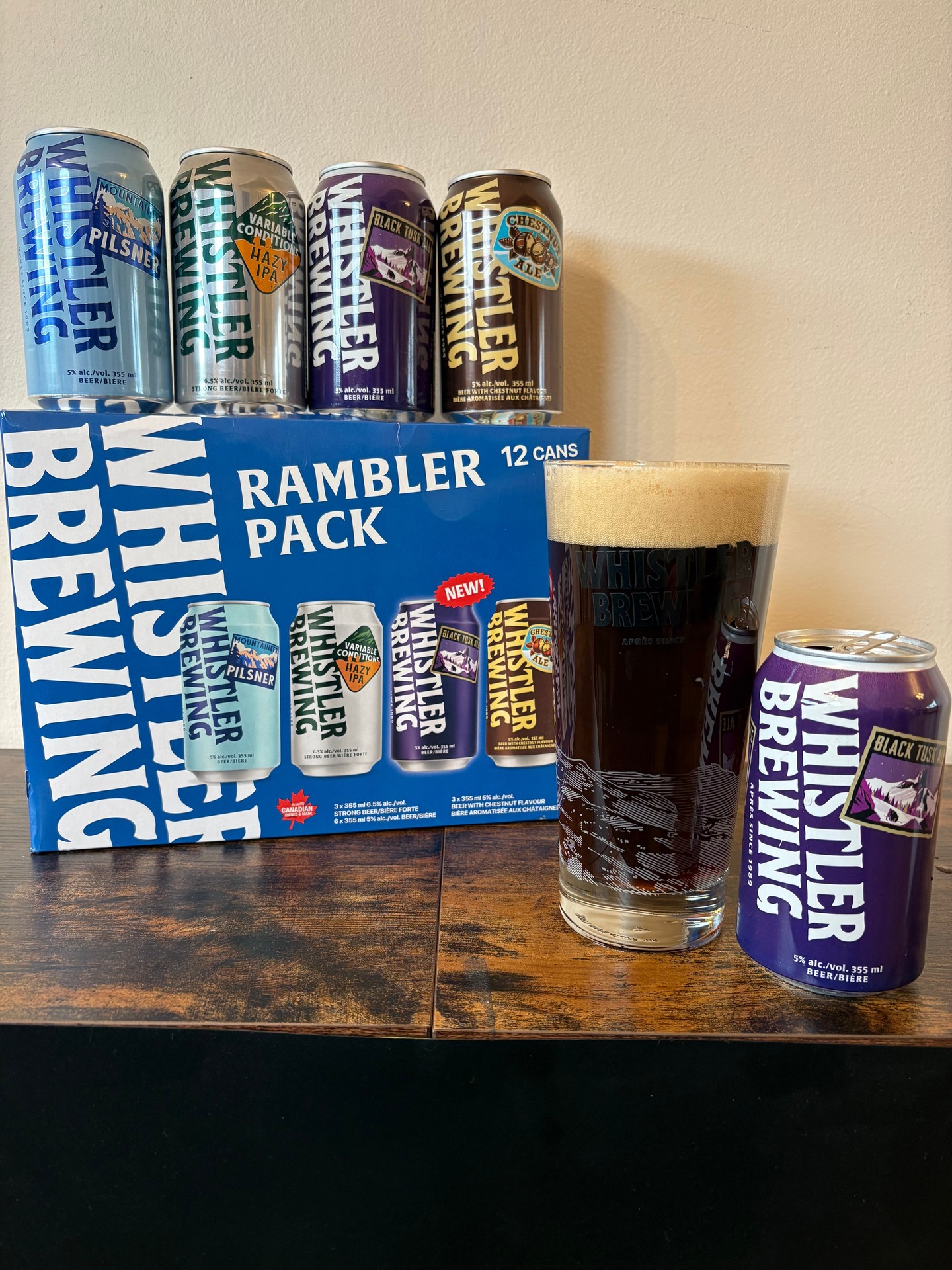 Have you tried our Black Tusk yet? Available only in our Rambler Pack and at our Whistler Taphouse