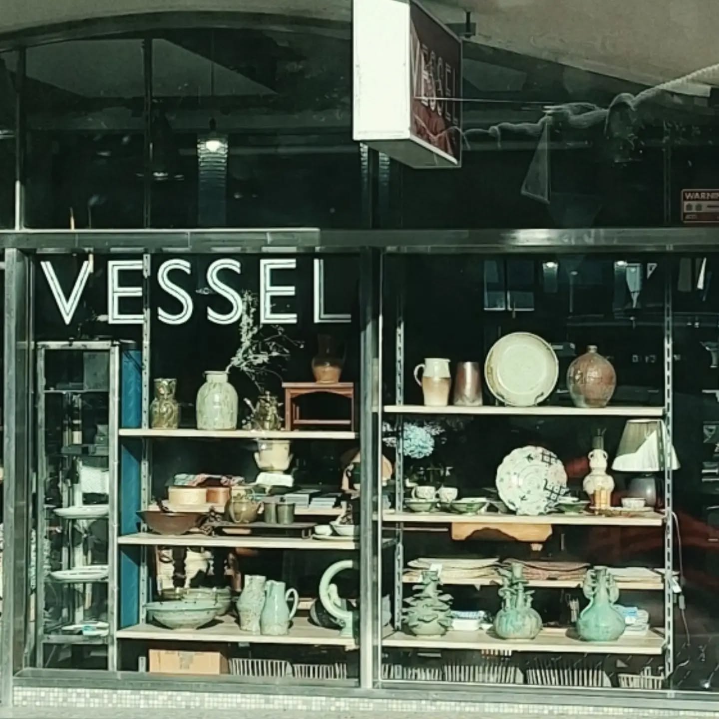 Nice to see my teapot in the window @vessel_shop while stopped at the lights in Wellington