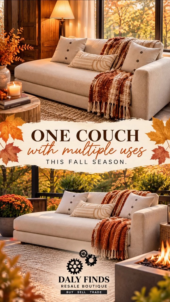 🍂 One chaise. Two ways to get cozy this fall!
Inside for movie nights or outside for crisp fall evenings, this Four Hands indoor/outdoor chaise is the perfect spot to curl up and unwind.
✨ Beautiful neutral upholstery
✨ Versatile indoor/outdoor design
✨ Cozy, oversized seating
🤎 NOW JUST $300!
Find this beauty at Daly Finds Resale Boutique in San Antonio, TX!
📍 I-10 & De Zavala | Open daily 10–8
#DalyFinds #SanAntonioShopping #FourHandsFurniture #SecondhandFurniture #SanAntonioResale